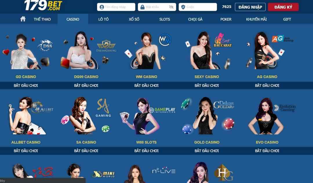 Trải nghiệm không gian game đẳng cấp tại 179Bet