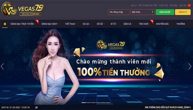 Ưu đãi hấp dẫn, nhận ngay tiền thưởng khi tham gia Vegas79