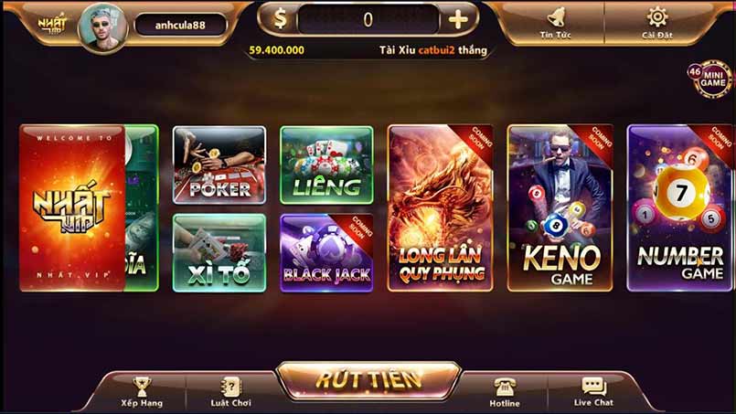 Review NhatVip - kho game khủng đẹp mắt 