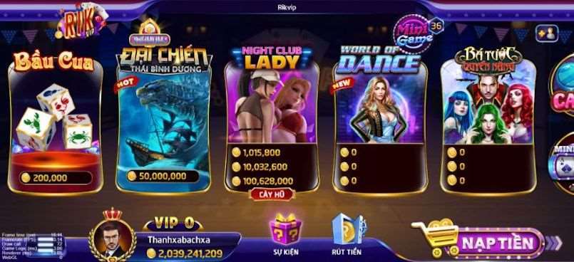 Review Rikvip - Cổng game đạt được thành tựu tại nhiều sản phẩm cá cược